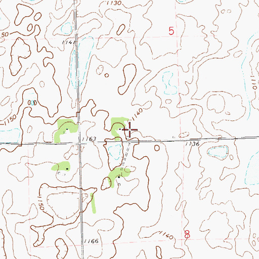 Topographic Map of School Number 3 (historical), SD