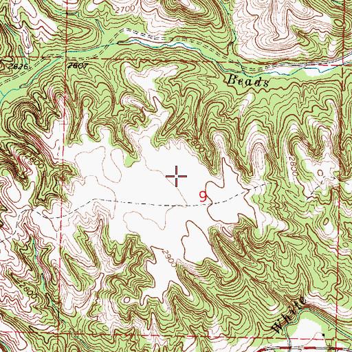 Topographic Map of Rosebud Timber Reserve (historical), SD