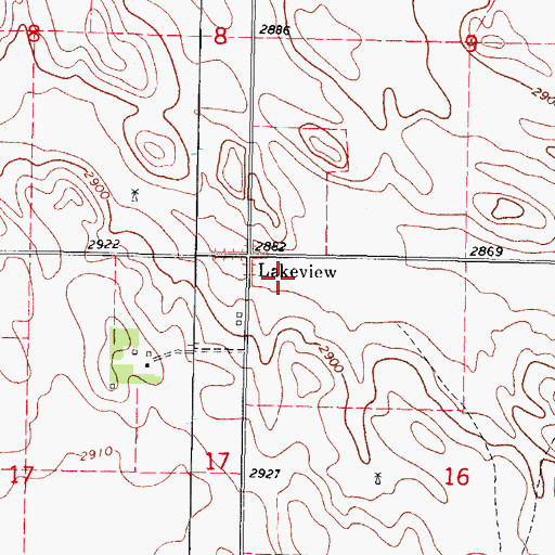 Topographic Map of Indian Orphan Home, SD