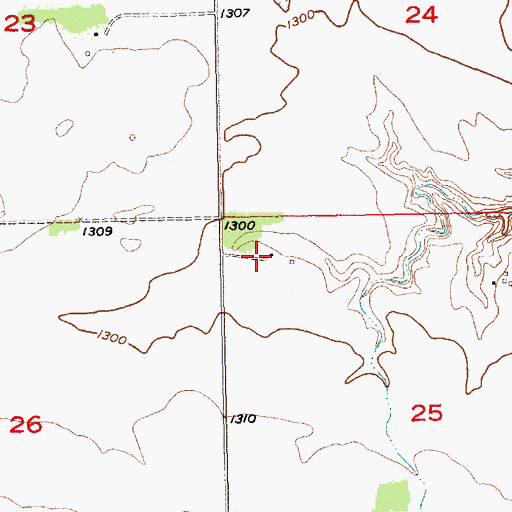 Topographic Map of Sigel (historical), SD