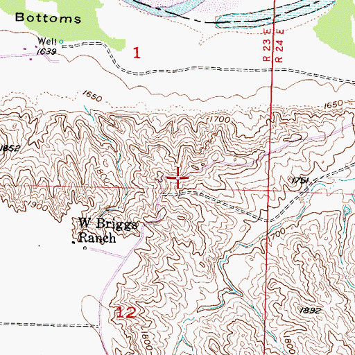 Topographic Map of Carlin (historical), SD