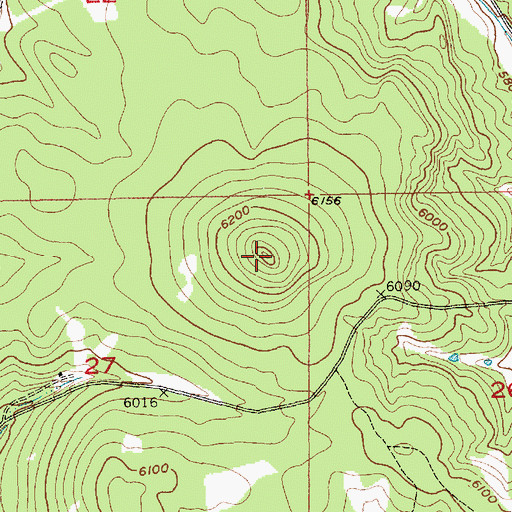 Topographic Map of Green Mountain (historical), SD