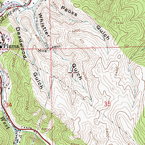 Topographic Map of Lexington Hill Mine (historical), SD
