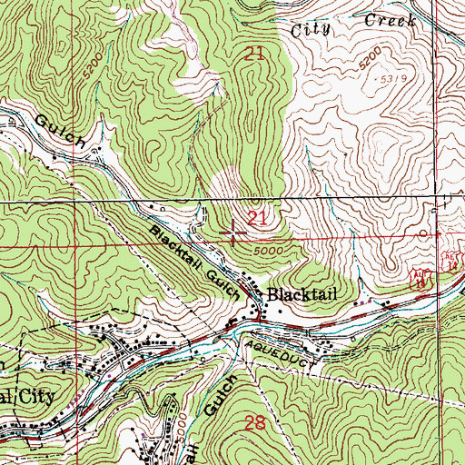 Topographic Map of Minerva Mine, SD