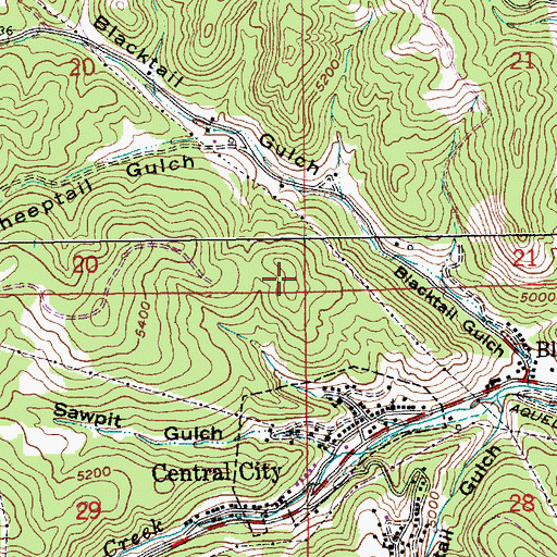 Topographic Map of Esmeralda Mine (historical), SD