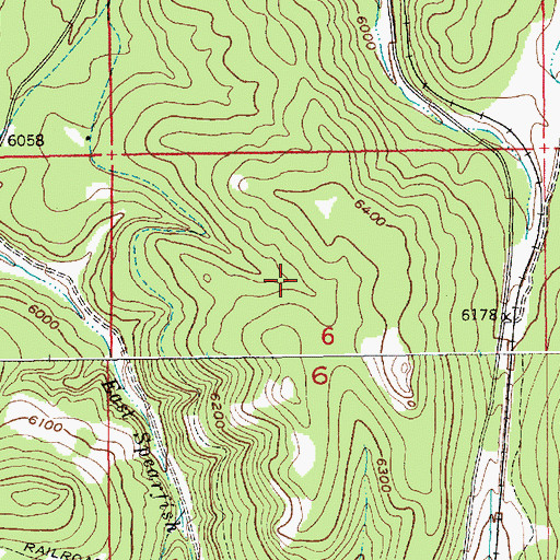 Topographic Map of Golden Reward Mine (historical), SD