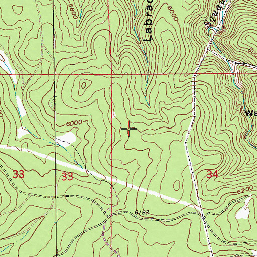 Topographic Map of Crown Hill Mine (historical), SD
