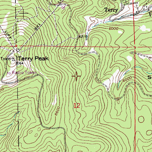 Topographic Map of Upper Welcome Mine (historical), SD