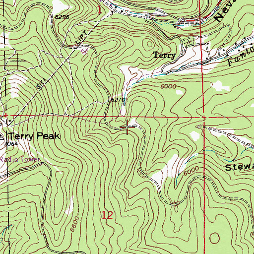 Topographic Map of Harmony Mine, SD
