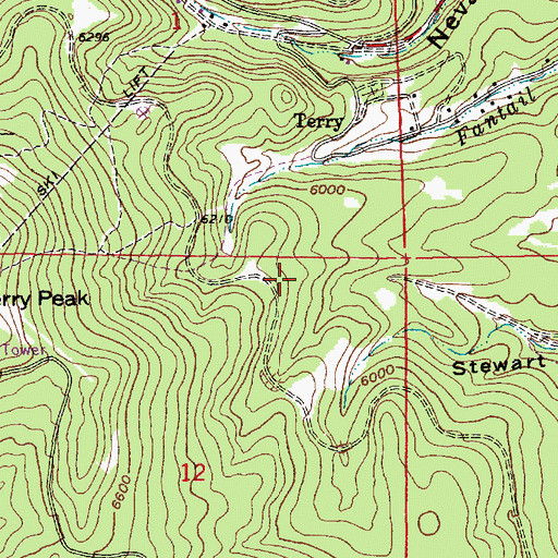 Topographic Map of Daisy Mine (historical), SD