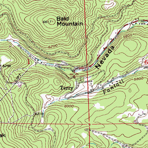 Topographic Map of Tornado Mine, SD