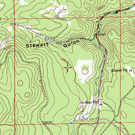 Topographic Map of Sundance Mine, SD