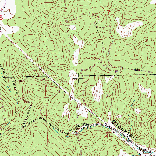 Topographic Map of Wells Fargo Mine (historical), SD