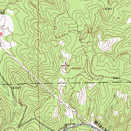 Topographic Map of Kicking Horse Mine (historical), SD