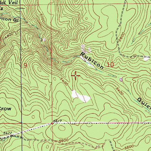 Topographic Map of Iron Hill Mine (historical), SD