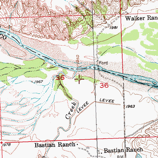 Topographic Map of Pedro (historical), SD