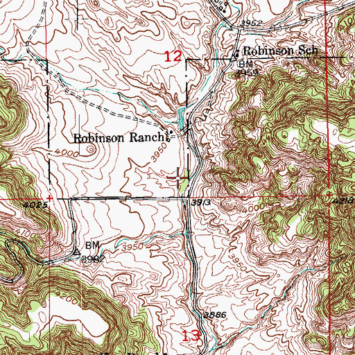 Topographic Map of Craven (historical), SD