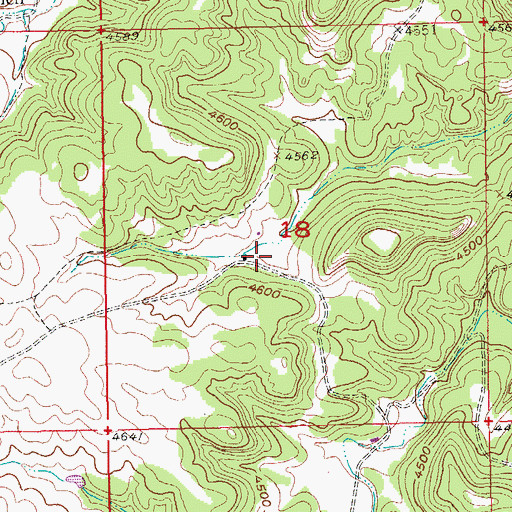Topographic Map of Pools Ranch (historical), SD