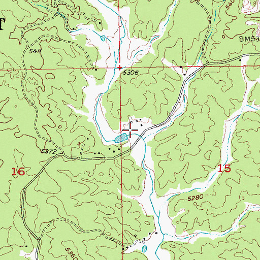 Topographic Map of Smith Ranch (historical), SD