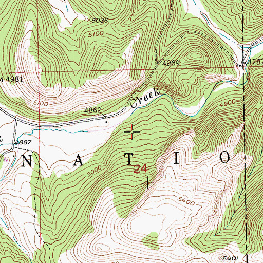 Topographic Map of Elk Creek (historical), SD