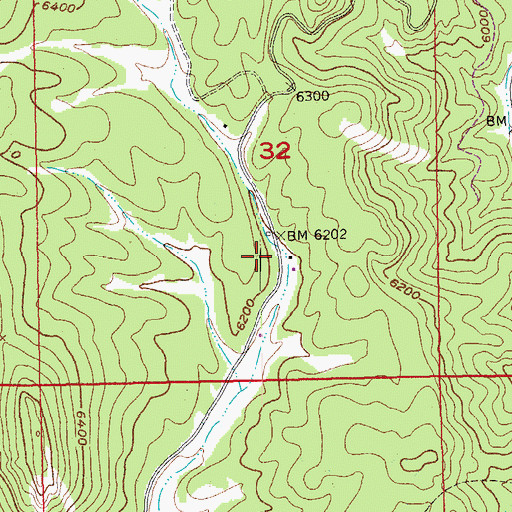 Topographic Map of Huckens Ranch (historical), SD