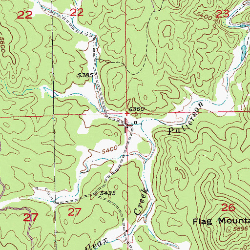 Topographic Map of Irwins Ranch (historical), SD