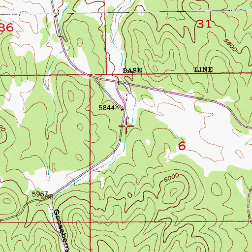 Topographic Map of Boutwell Ranch (historical), SD