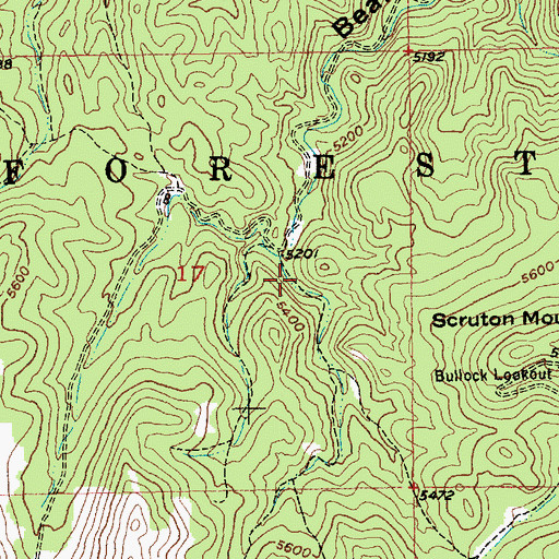 Topographic Map of Omega Mine (historical), SD