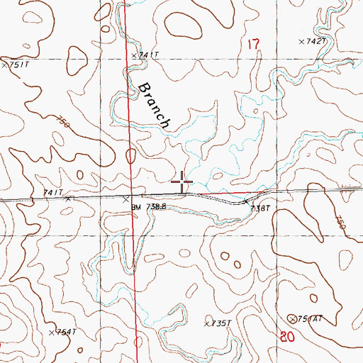 Topographic Map of Cooper (historical), SD