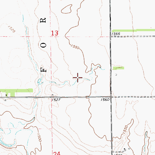 Topographic Map of Merton (historical), SD