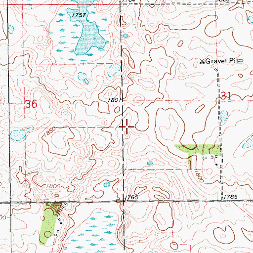 Topographic Map of Lily (historical), SD