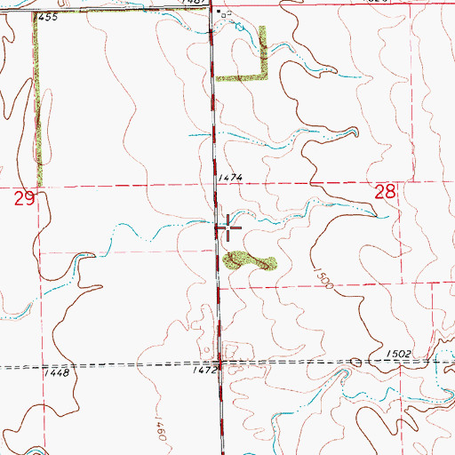 Topographic Map of Gros (historical), SD
