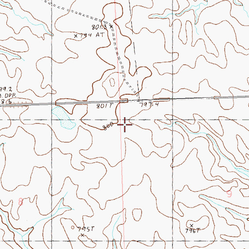 Topographic Map of Edson (historical), SD