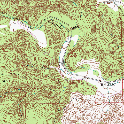Topographic Map of Crystal Cave (historical), SD
