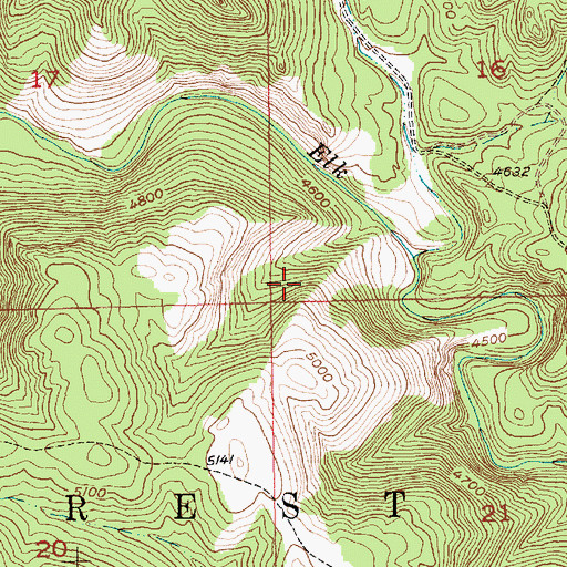Topographic Map of Runkel (historical), SD