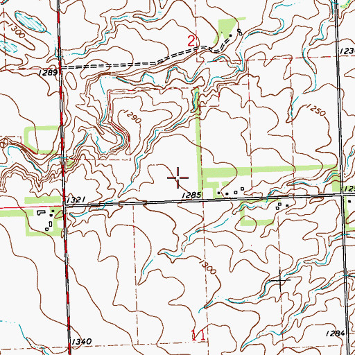 Topographic Map of Underwood School (historical), SD