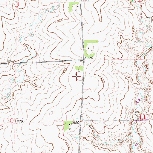Topographic Map of Plainview School (historical), SD
