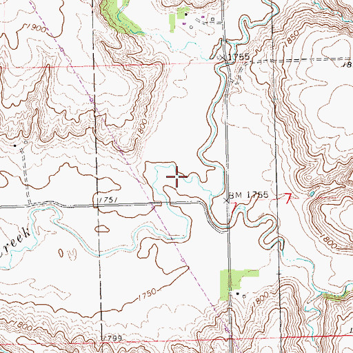 Topographic Map of Altruria School (historical), SD