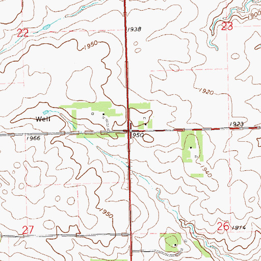 Topographic Map of Sunnyside School (historical), SD