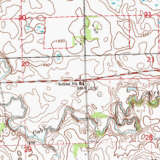 Topographic Map of Stone Hill, SD