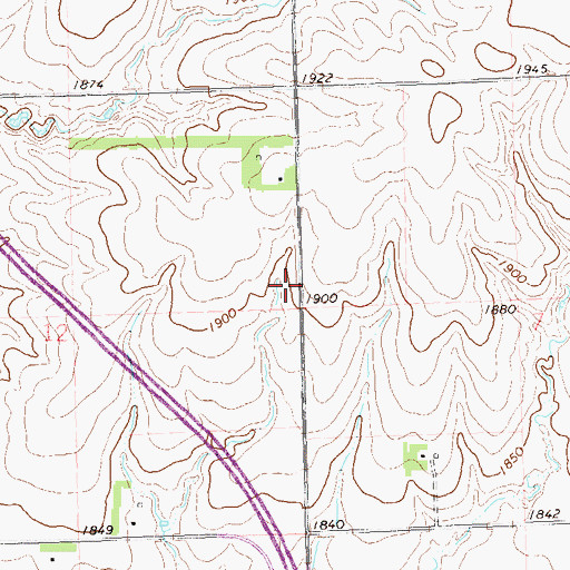 Topographic Map of Gravning School (historical), SD