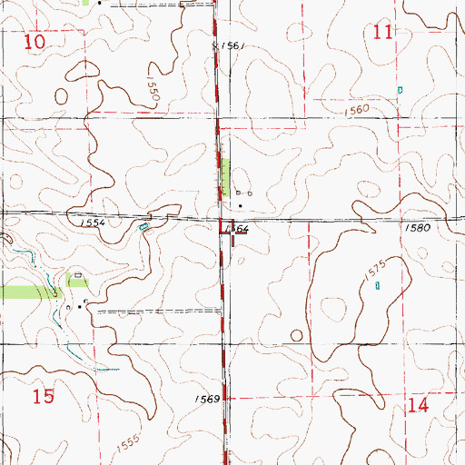 Topographic Map of Serr School (historical), SD