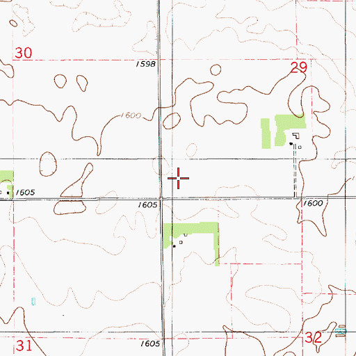 Topographic Map of Bultje School (historical), SD