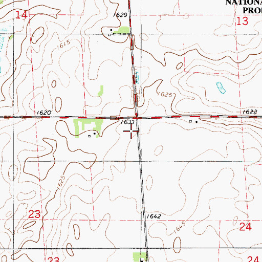 Topographic Map of Keuning School (historical), SD
