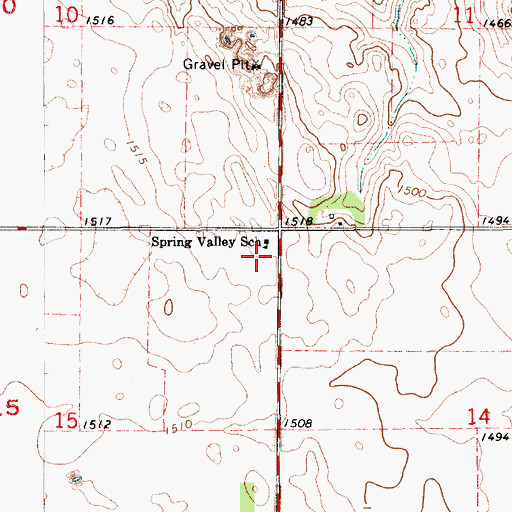 Topographic Map of Florence (historical), SD
