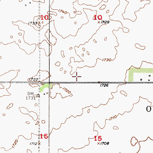 Topographic Map of Houdek (historical), SD