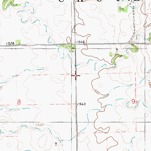Topographic Map of Morrison (historical), SD