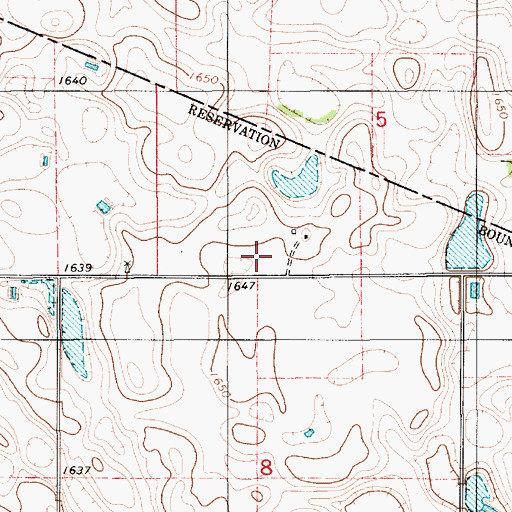 Topographic Map of Hummer (historical), SD