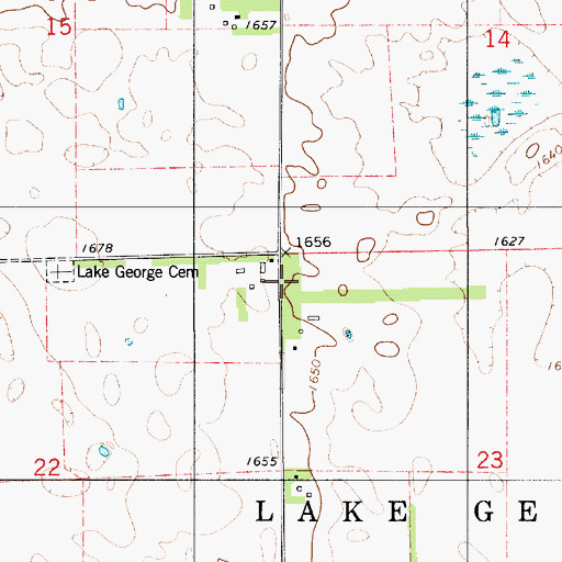 Topographic Map of Colvin (historical), SD