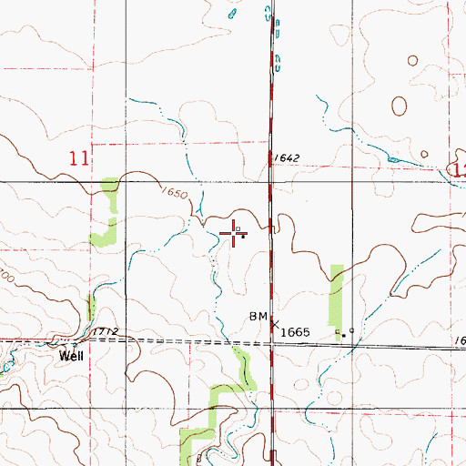 Topographic Map of Tooktay (historical), SD